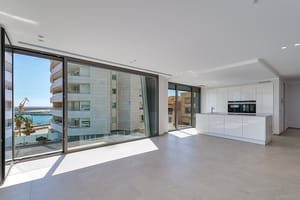 Open-plan living and kitchen, new-build apartment Paseo Marítimo