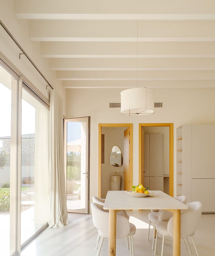 The ground floor features a spectacular open-plan living, dining, and kitchen area